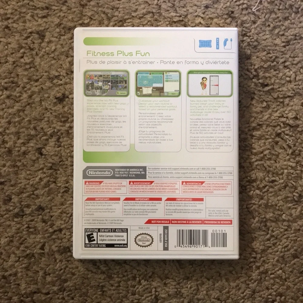 Wii Fit plus video game
